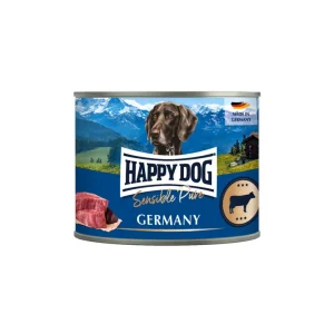 Sparpaket 24 x 200 g Happy Dog Sensible Pure Germany Rind Pur Hunde Nassfutter Rabatt